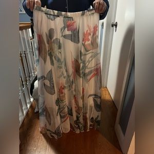 Floor length skirt